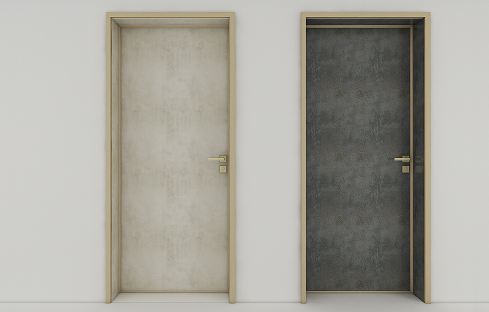 B款極簡隱形門（輕奢金）